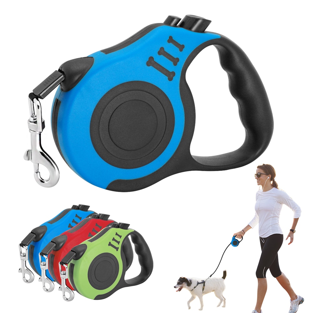 10ft/16.5ft Retractable Dog Leash Automatic Nylon Dogs Lead Rope 3M/5M Pitbull Pet Leashes Walking For Small Medium Dog