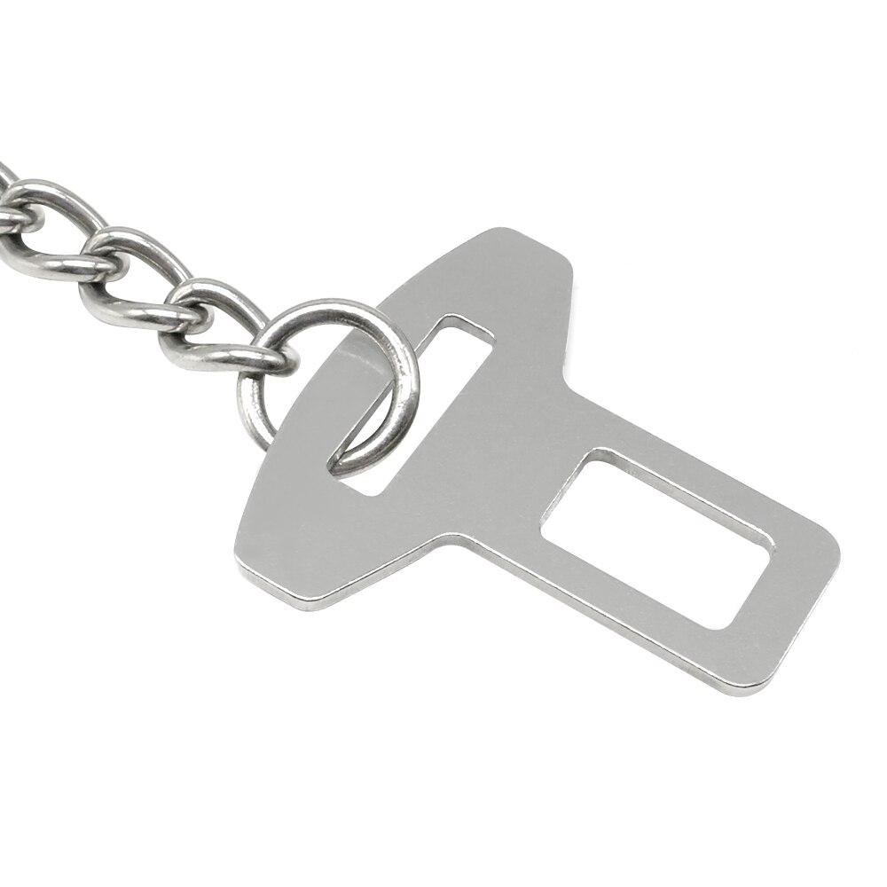 Didog Metal Pet Car Safety SeatBelt Durable Stainless Steel Dog Chain Leash Silver Vehicle Seat Belt For Dogs Cats