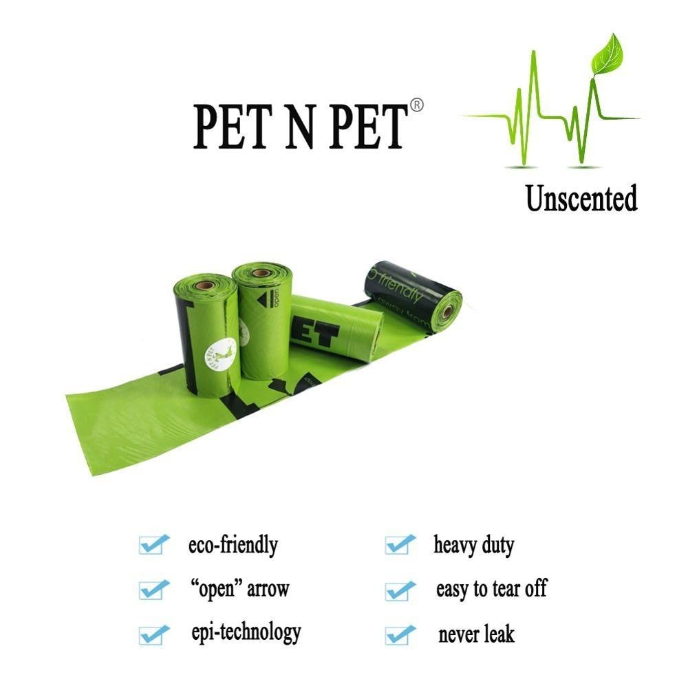 Biodegradable Dog Poop Bags Earth-Friendly 360/720 Counts 24/48 Rolls 15 Micron Green Cat Waste Bags Garbage Bag